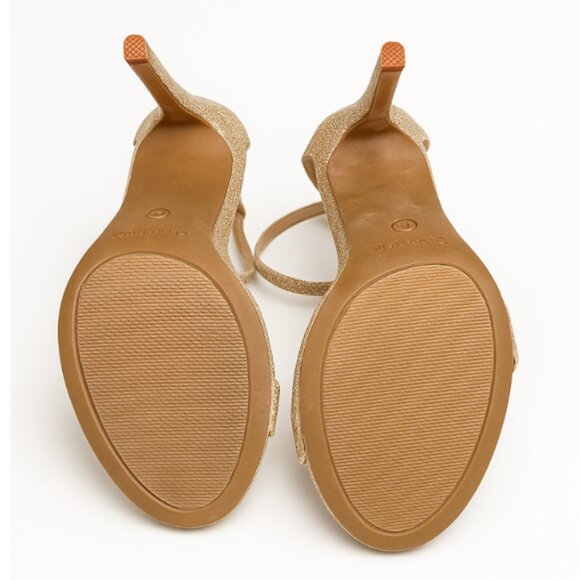 Women’s Glitter Ankle Strap Stiletto Heels – Open Toe Sandals - Picture 5 of 5